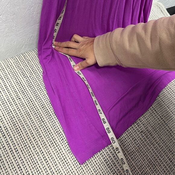 Fabletics Neema Maxi Dress sporty halter top bright purple size XS - Picture 5 of 7